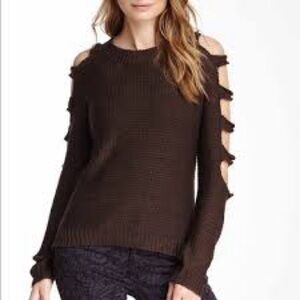 RD Style Cold Shoulder Sweater in Beautiful Deep Purple. Small